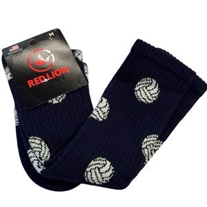 Red Lion Navy Volleyball Socks Medium Crew